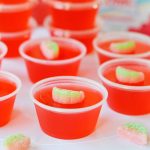 red jello shots with watermelon candy