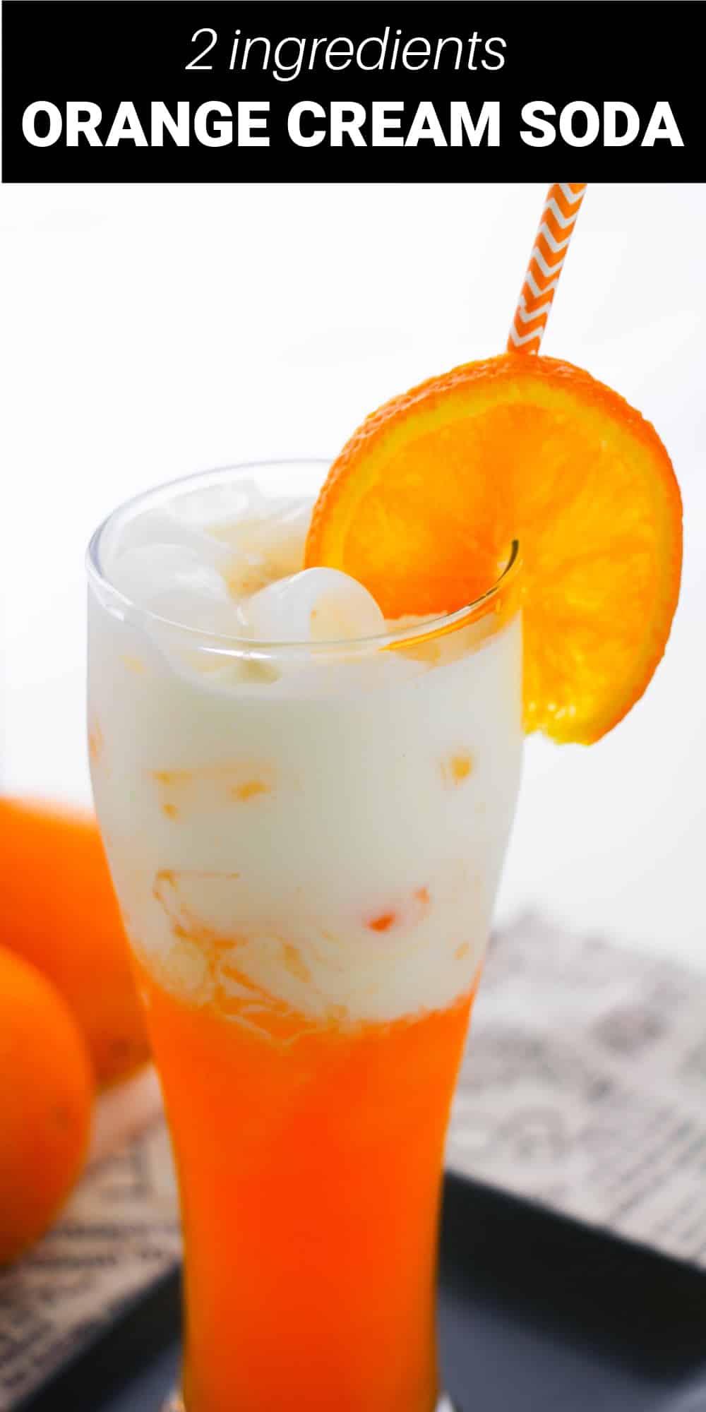 2-ingredient orange creamsicle soda is delicious and refreshing