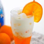 orange creamsicle soda with orange slice