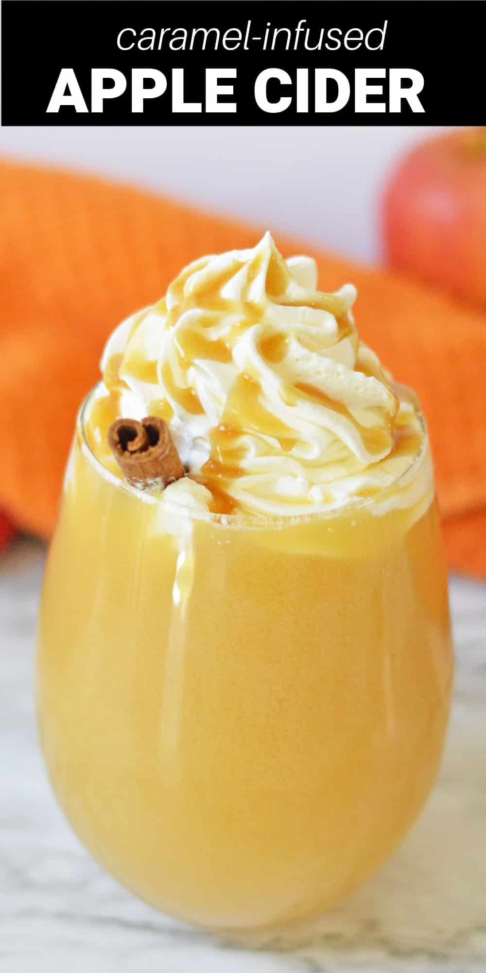 This caramel apple cider is a warm and comforting taste of fall that you’ll want to enjoy all season long. Fresh apple cider is heated and mixed with rich caramel sauce, then topped with plenty of whipped cream and drizzled with more caramel sauce for a tasty treat that’s both a delicious drink and an indulgent dessert.