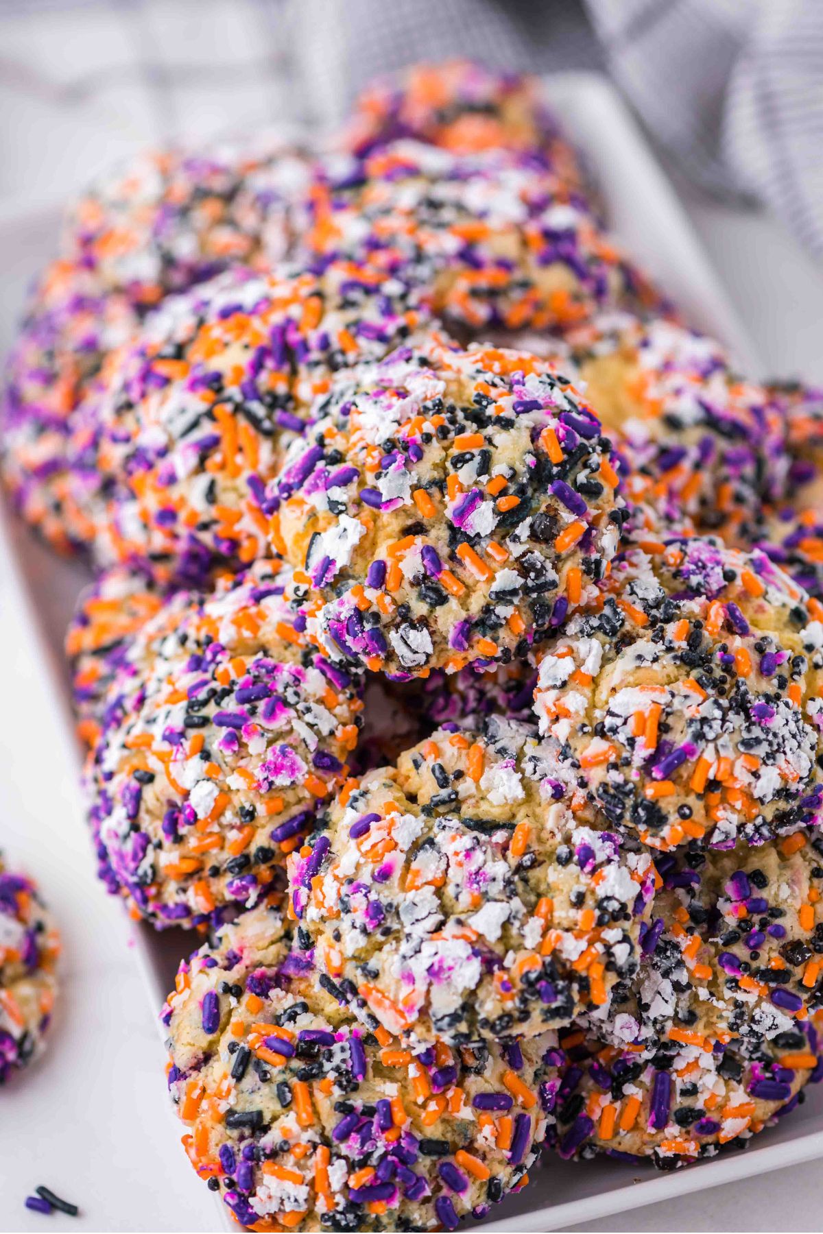 purple and orange cookies