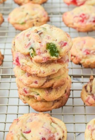 A pile of Fruitcake Cookies