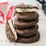 Piled up peppermint patties