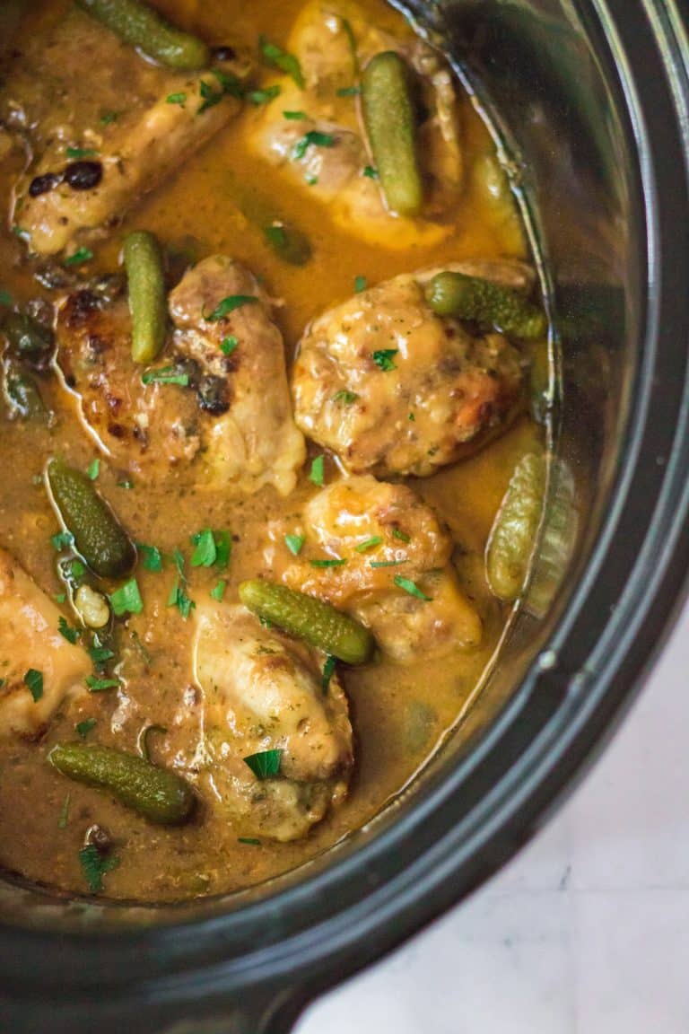 Slow Cooker Pickle Chicken