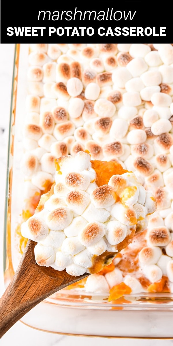 This Sweet Potato Casserole with Marshmallows is a classic side dish that’s so decadent it could almost double as a delicious dessert. Tender potatoes, sweetened with brown sugar and topped with perfectly browned fluffy marshmallows makes the ultimate side dish your whole family will ask for year-round. 