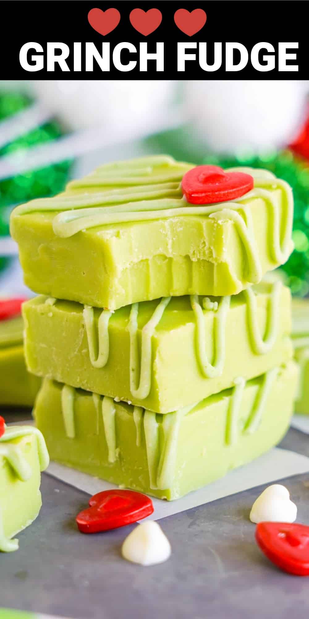 This fun and festive Grinch Fudge recipe makes the perfect sweet treat to help spread the holiday cheer this Christmas season.