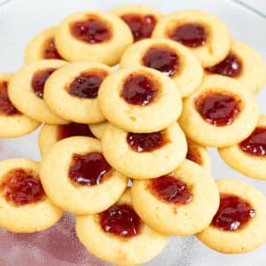red thumbprint cookies