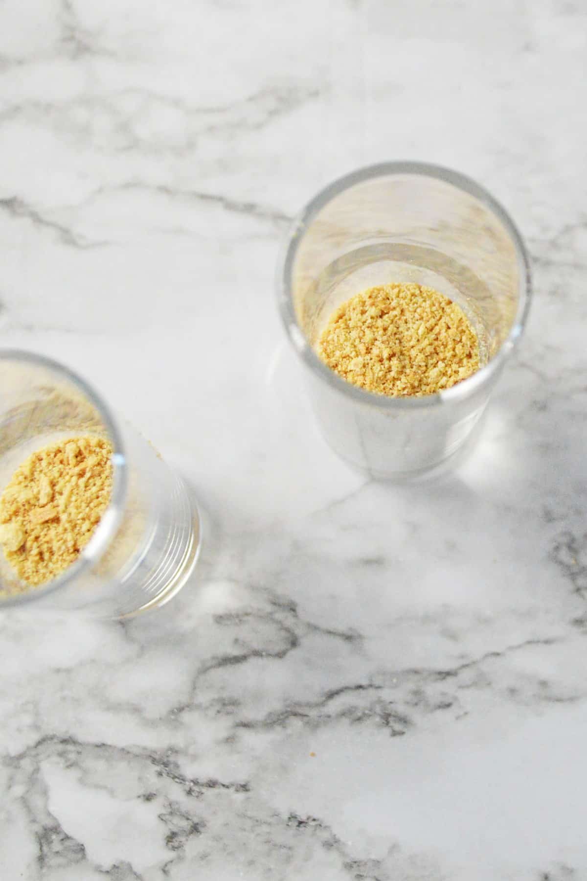 Another process is to add graham crumbs to your mixture for a perfect Champagne Cheesecake Shooter experience