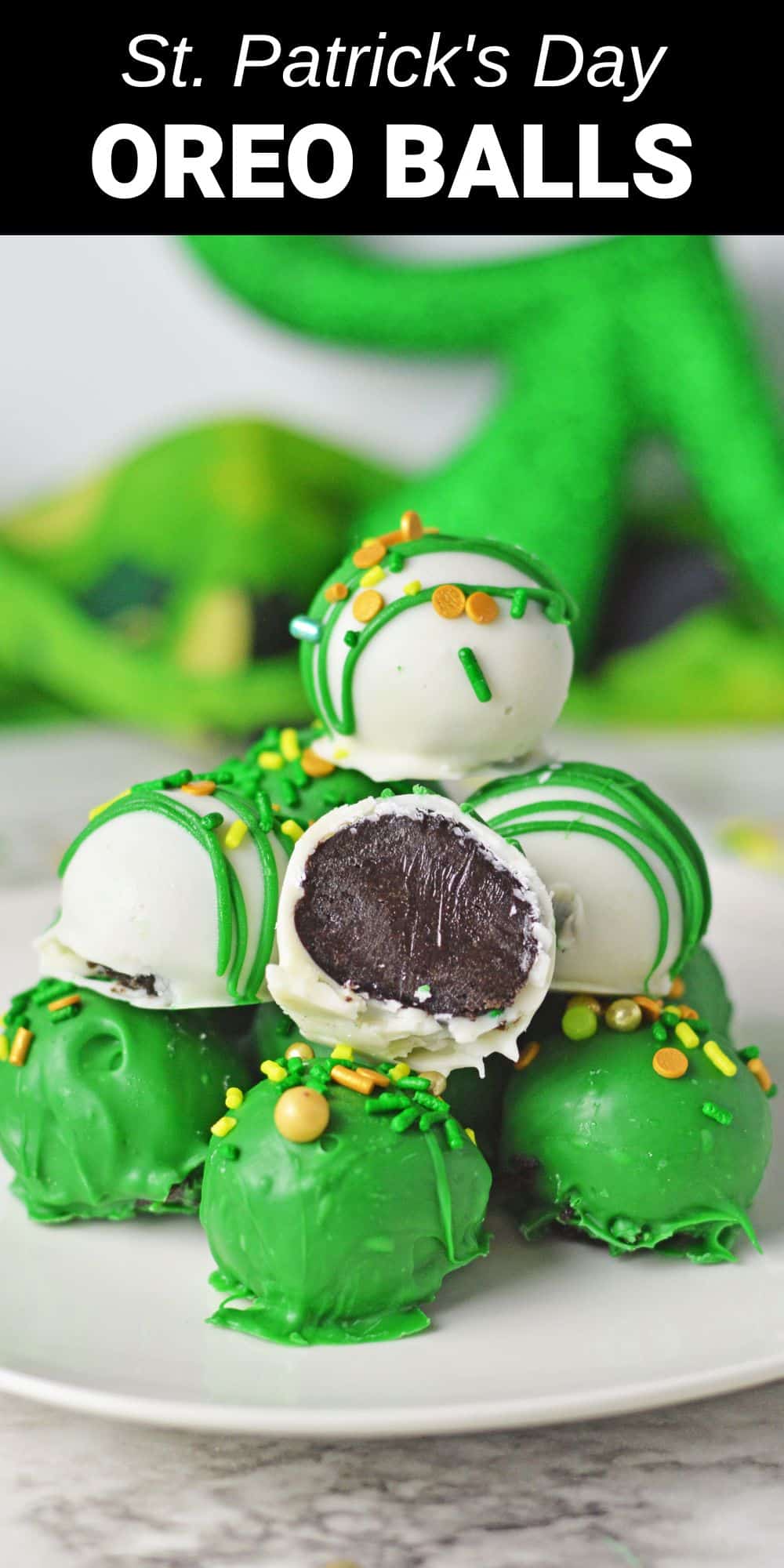 These Mint Oreo balls are a delicious truffle-like treat that’s perfect for celebrating St. Patty’s Day. Creamy chocolate and cool mint are a match made in heaven, and this easy recipe combines these flavors to create an irresistible bite-size dessert in the perfect festive shade of green.