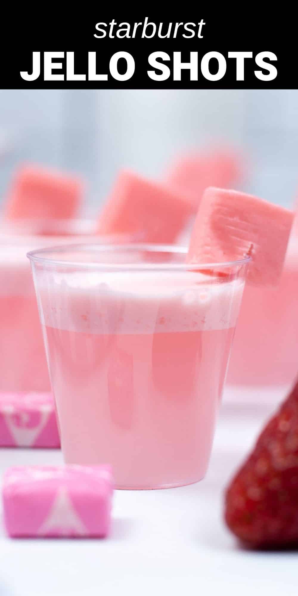 These Starburst Jello shots are a delicious and creamy strawberry Jello shot with the flavor of everyone’s favorite chewy fruit candies. Easy to make and perfect for parties, these are a fun and delicious twist on the classic Jello shot.