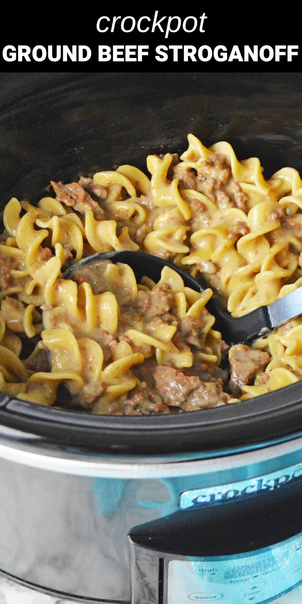 This easy to make Crockpot Ground Beef Stroganoff recipe is a delicious, cozy, comfort food filled with savory beef slow cooked in a decadent creamy sauce served over tender noodles. It’s a flavorful and hearty meal that's guaranteed to be a family favorite.