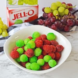 Recipe thumbnail for frozen grapes with jello