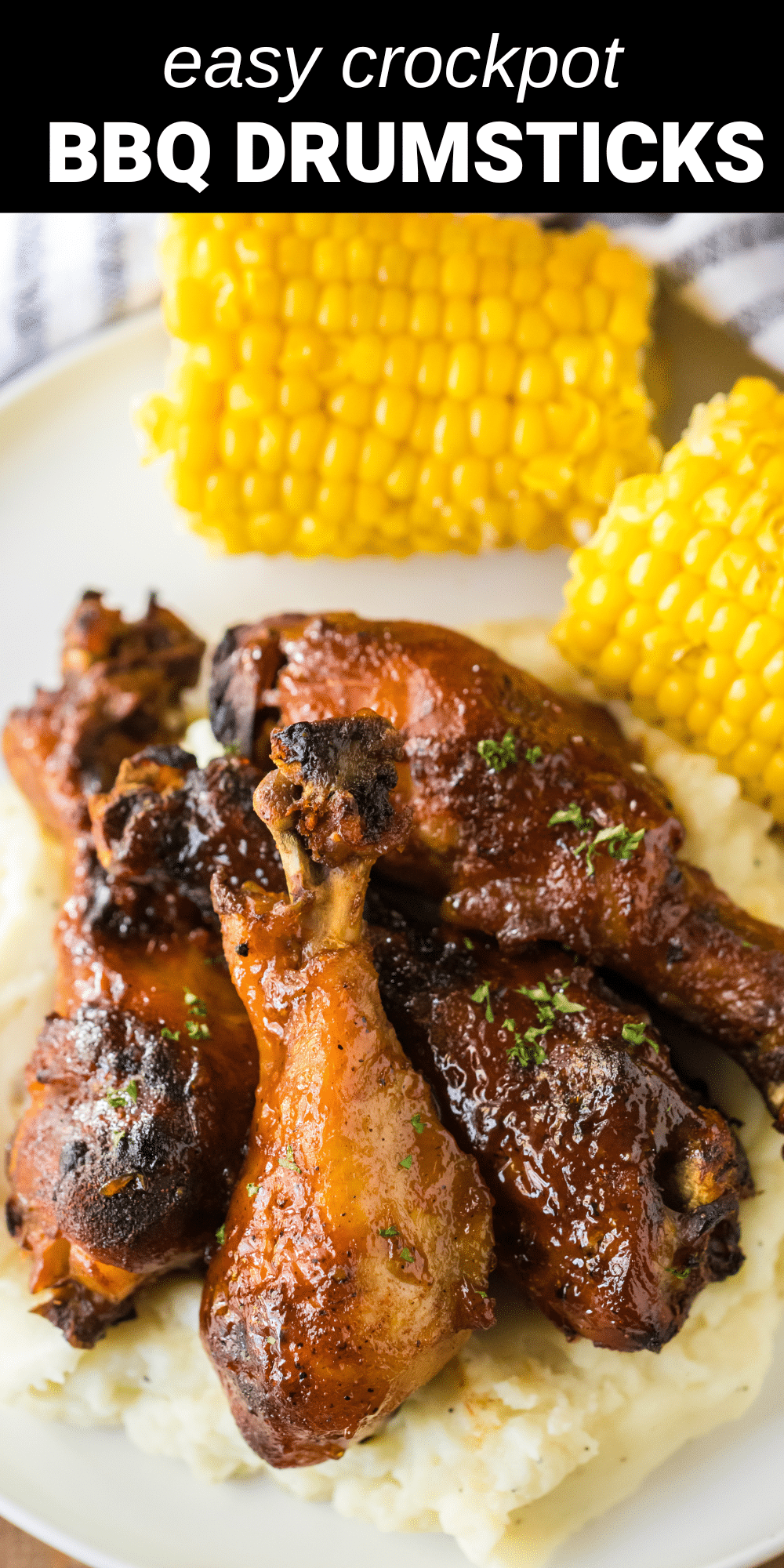 These fall-off-the-bone Crockpot BBQ Drumsticks will satisfy all your cravings for something sweet, tangy, and savory all in one bite! And the best part is that they're incredibly easy to make using just a handful of simple ingredients.