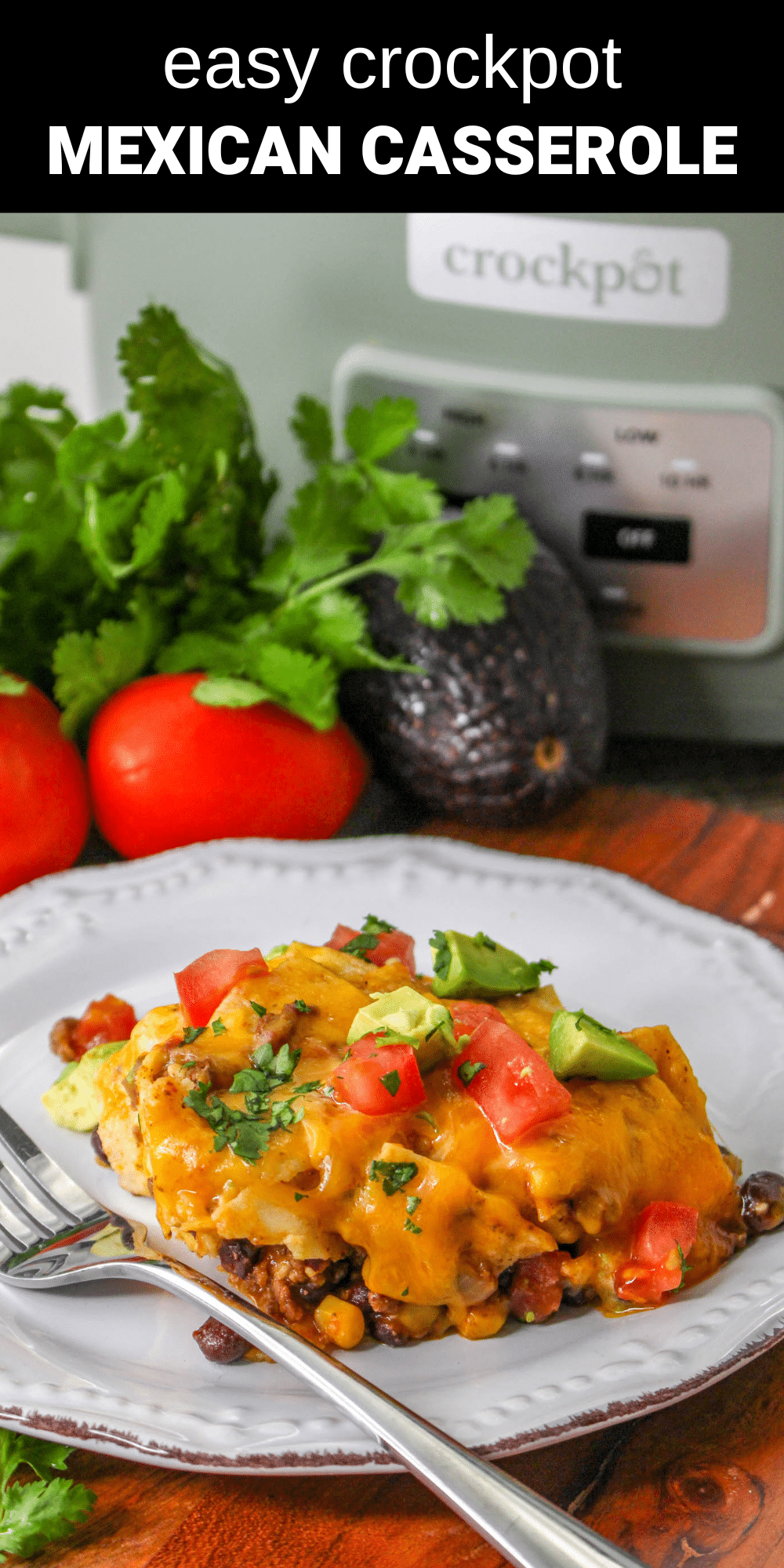 This crockpot Mexican casserole is a great recipe that has just about everything you could ever want in a meal. It’s a delicious, healthy, and easy way to satisfy your craving for Mexican food!