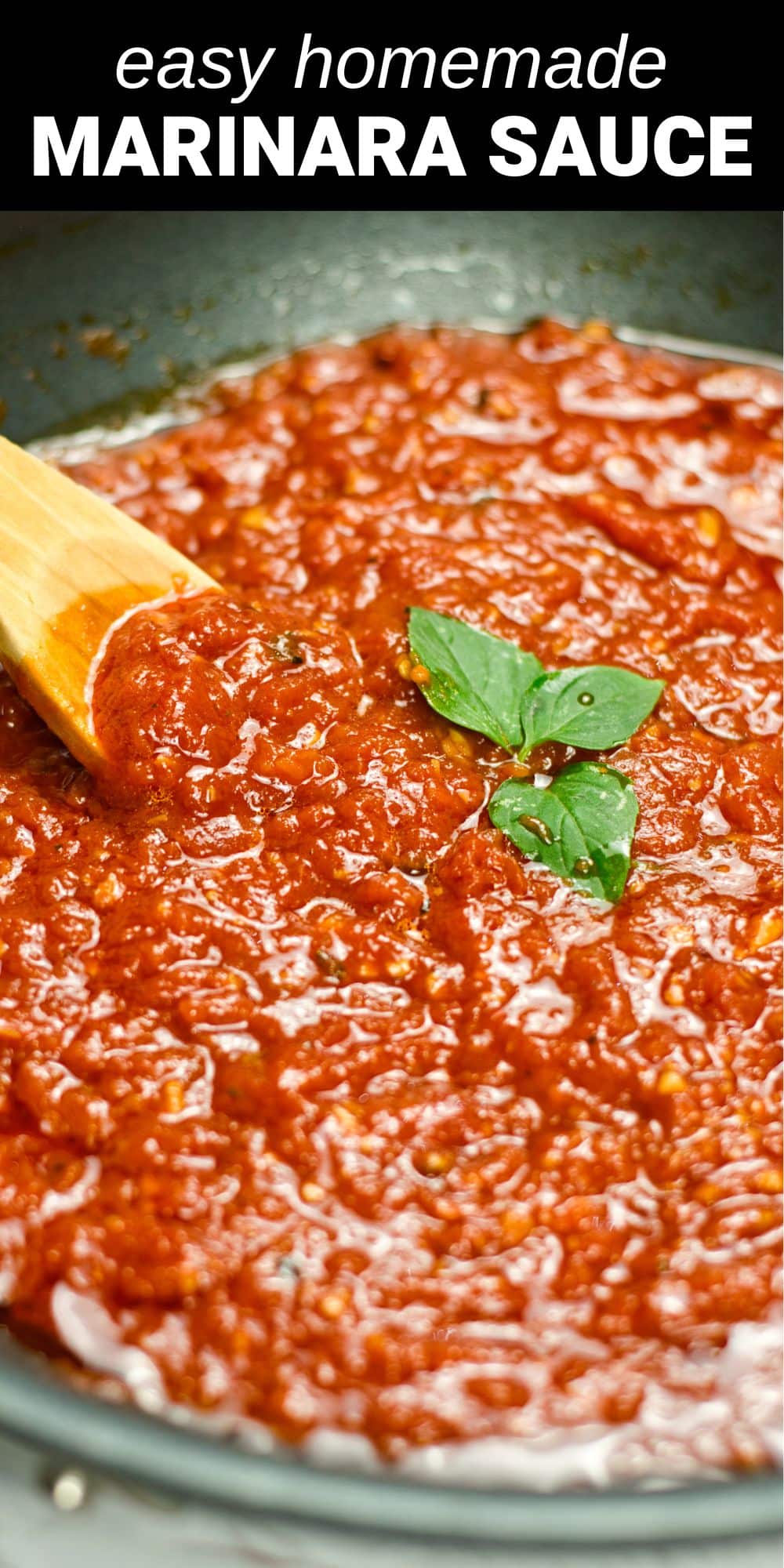 This made from scratch Italian Marinara Sauce recipe has a beautiful balance of flavor with sweet tomatoes, earthy Italian herbs and the perfect touch of heat from red pepper flakes. It's a deliciously savory dipping sauce or can be used as a base for many of your favorite Italian dishes.