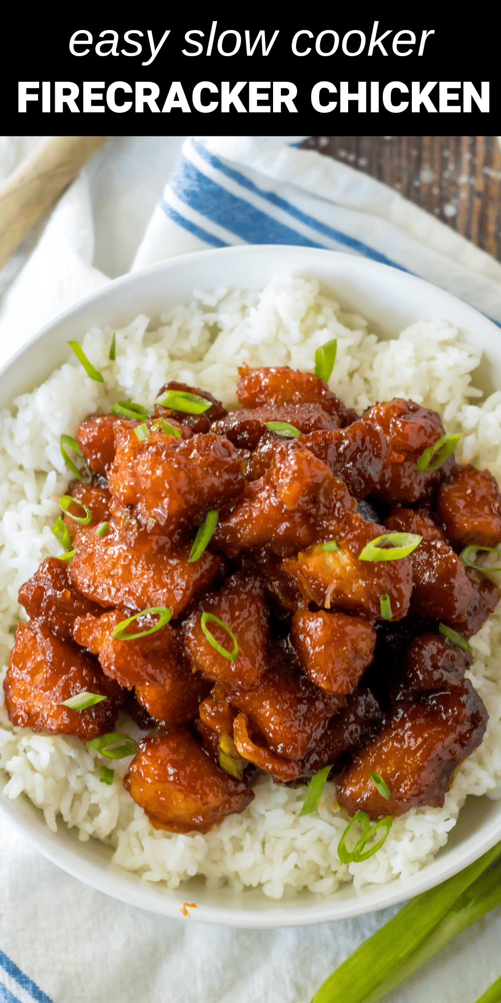 This Slow Cooker Firecracker Chicken has an incredible balance of sweet and spicy ingredients that creates a mouth-watering burst of flavor in every bite. And the best part is, the slow cooker does most of the work for you, making it the perfect weeknight meal. 