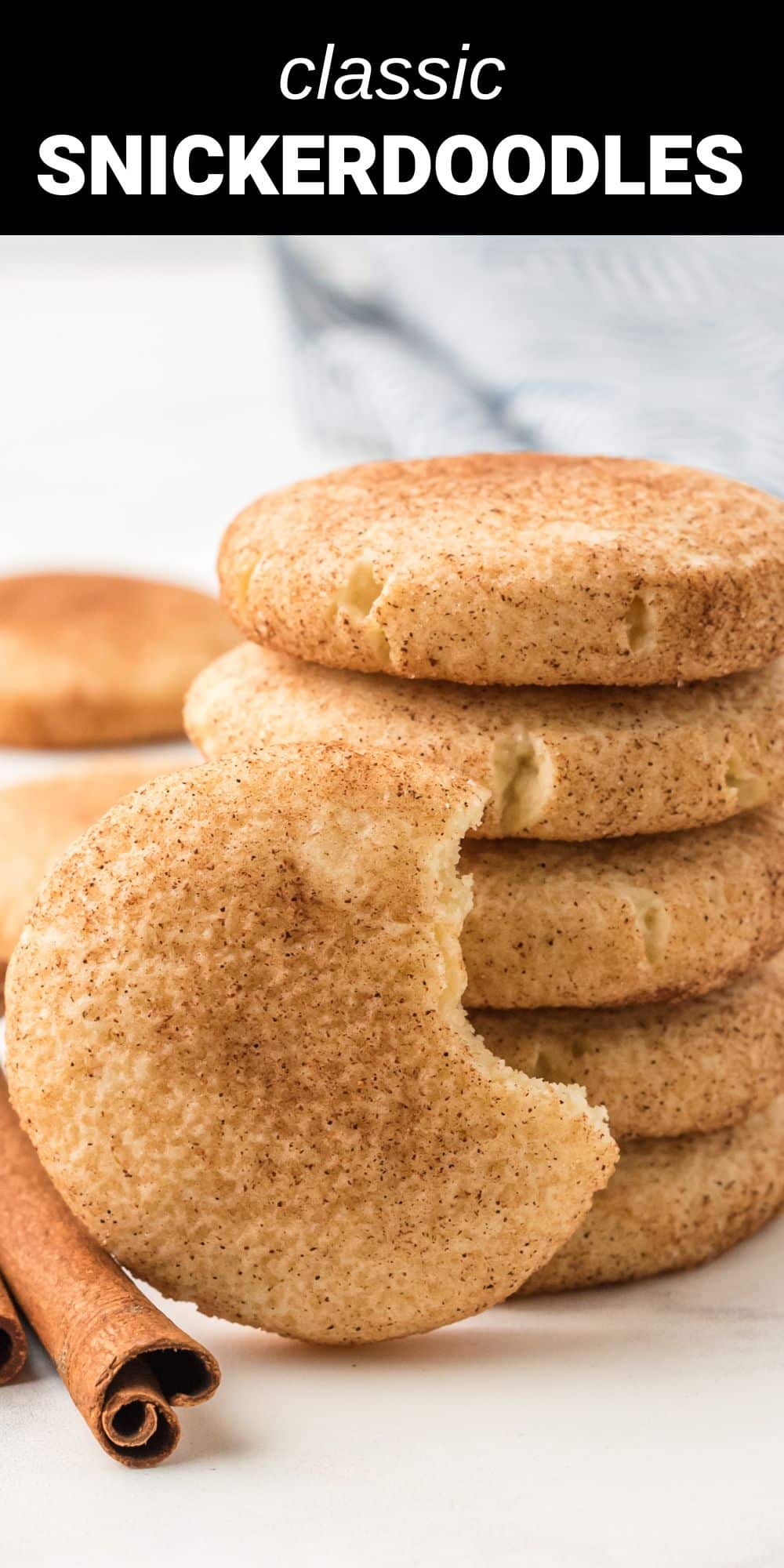 This Snickerdoodle Recipe makes the most delicious and buttery soft cookies with the perfect hint of warm cinnamon spice. 