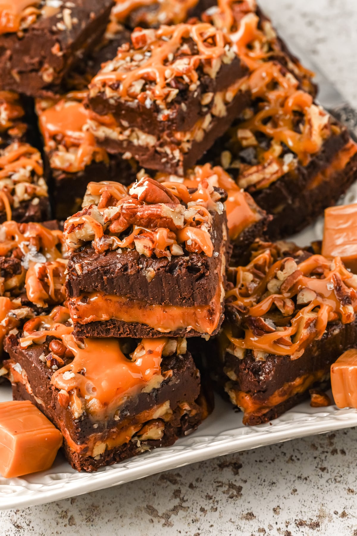 A closer look on Turtle Fudge squares
