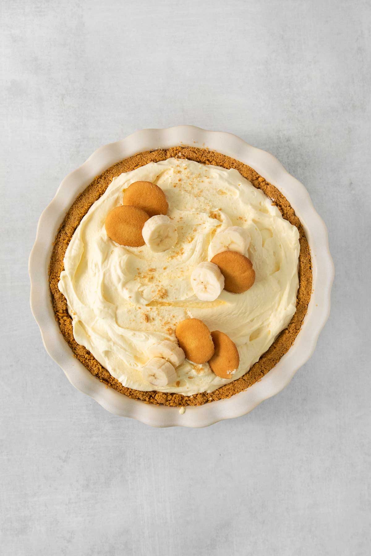 Another version of Banana Pudding Pie with different garnish