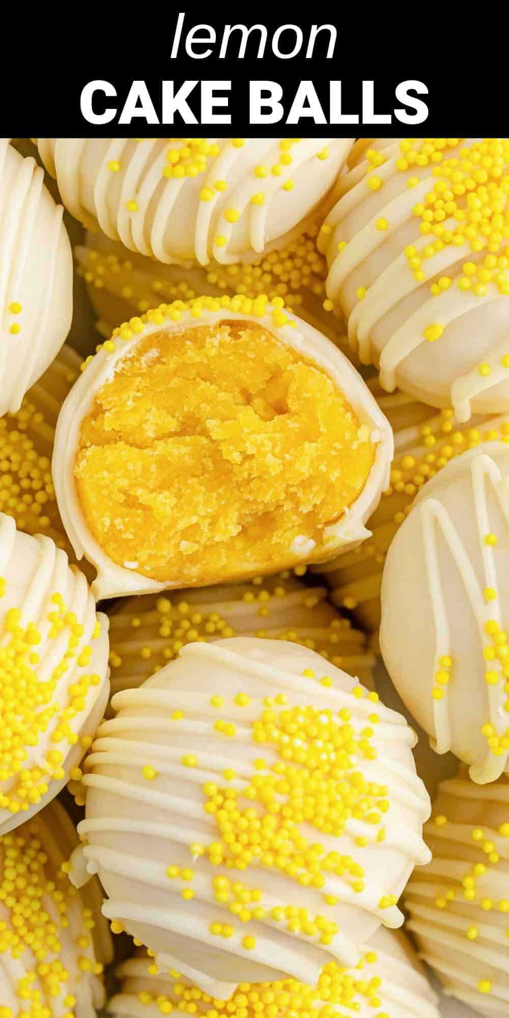These lemon cake balls are a bite-sized and delicious treat that will be your new favorite party recipe. Bursting with lemon flavor, these truffle-like mini desserts will be a huge hit at your spring and summer events.
