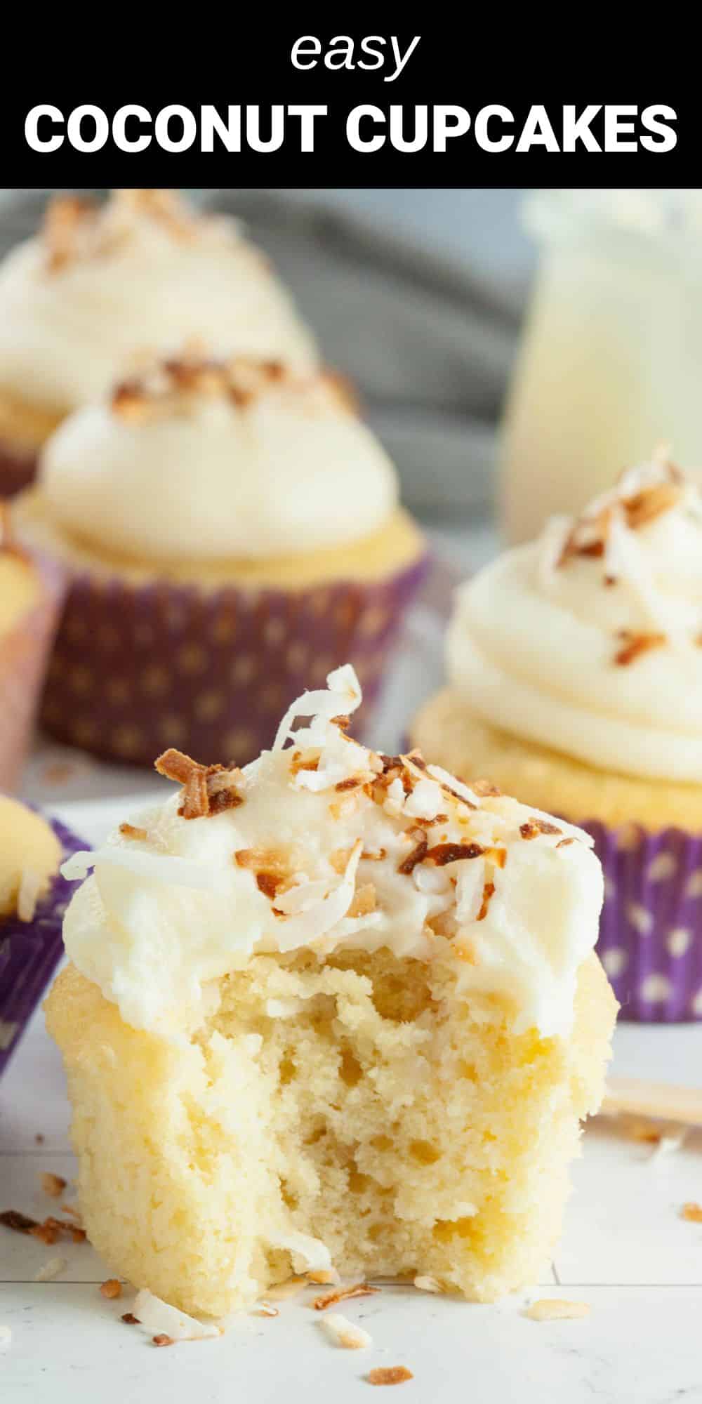 These coconut cupcakes are a delicious tropical dessert that’s perfect for your next party. Impress your guests with these moist and creamy treats that look and taste like they came from a fancy bakery!