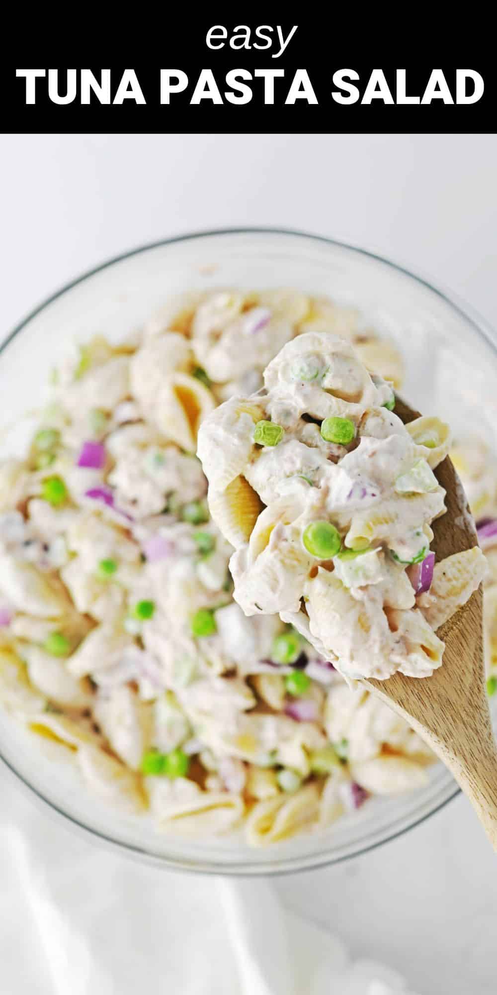 This recipe for Tuna Pasta Salad is made with a mouth-watering combination of tender pasta, flaky tuna and fresh veggies, with a creamy sauce. This deliciously satisfying pasta dish is ideal for your next backyard barbecue, potluck, or easy weekday meal.
