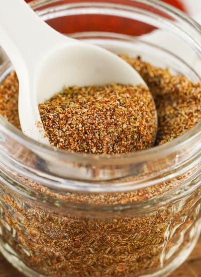 A spoonful of Homemade Taco Seasoning Mix
