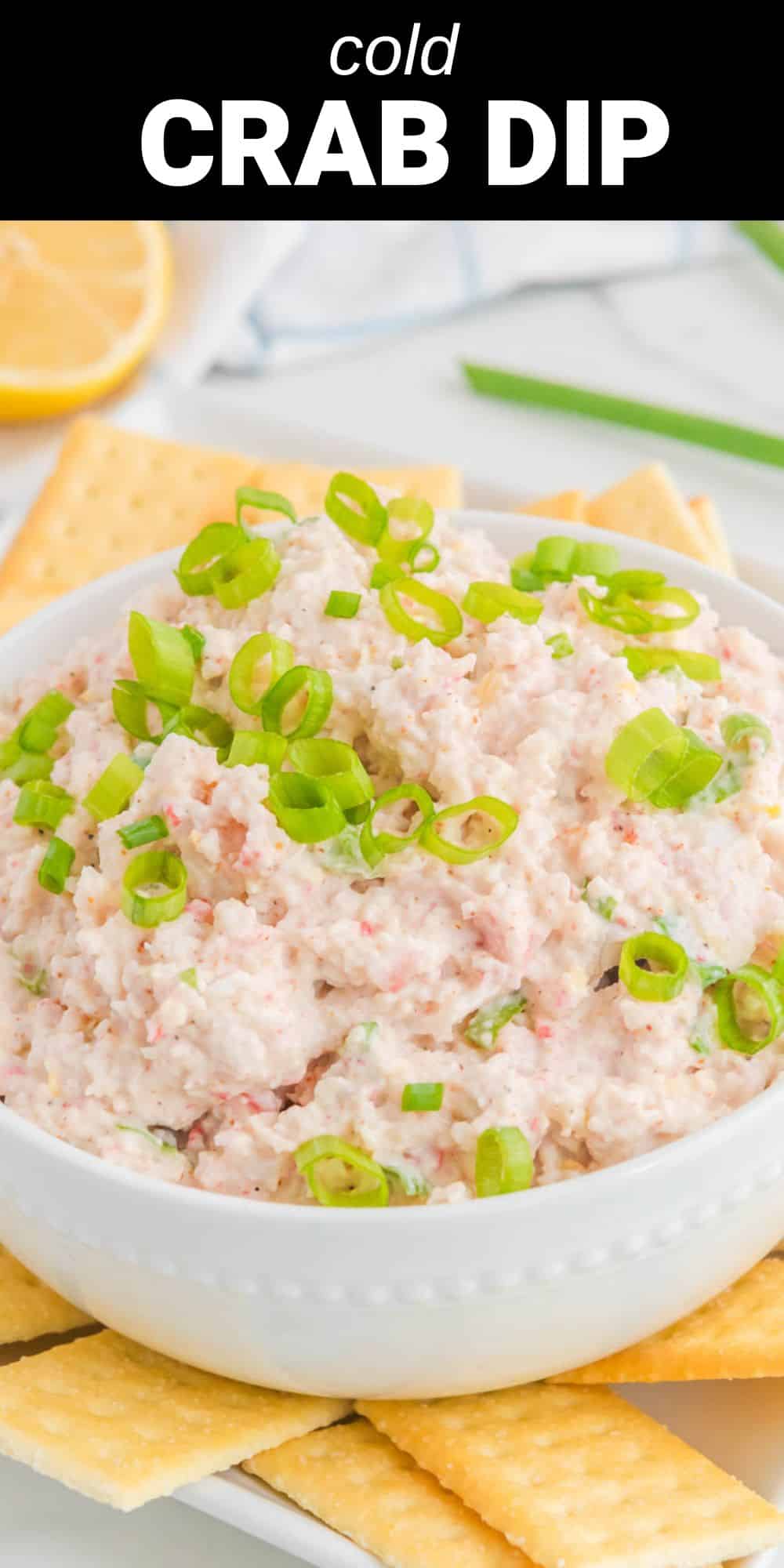 This quick and easy Cold Crab Dip is so good that it disappears faster than it takes to prepare it! Served chilled, this dip is the perfect party appetizer for summer parties, but it has a touch of elegance that also makes it great for holiday parties.