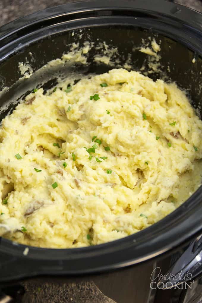 mashed potatoes in crockpot