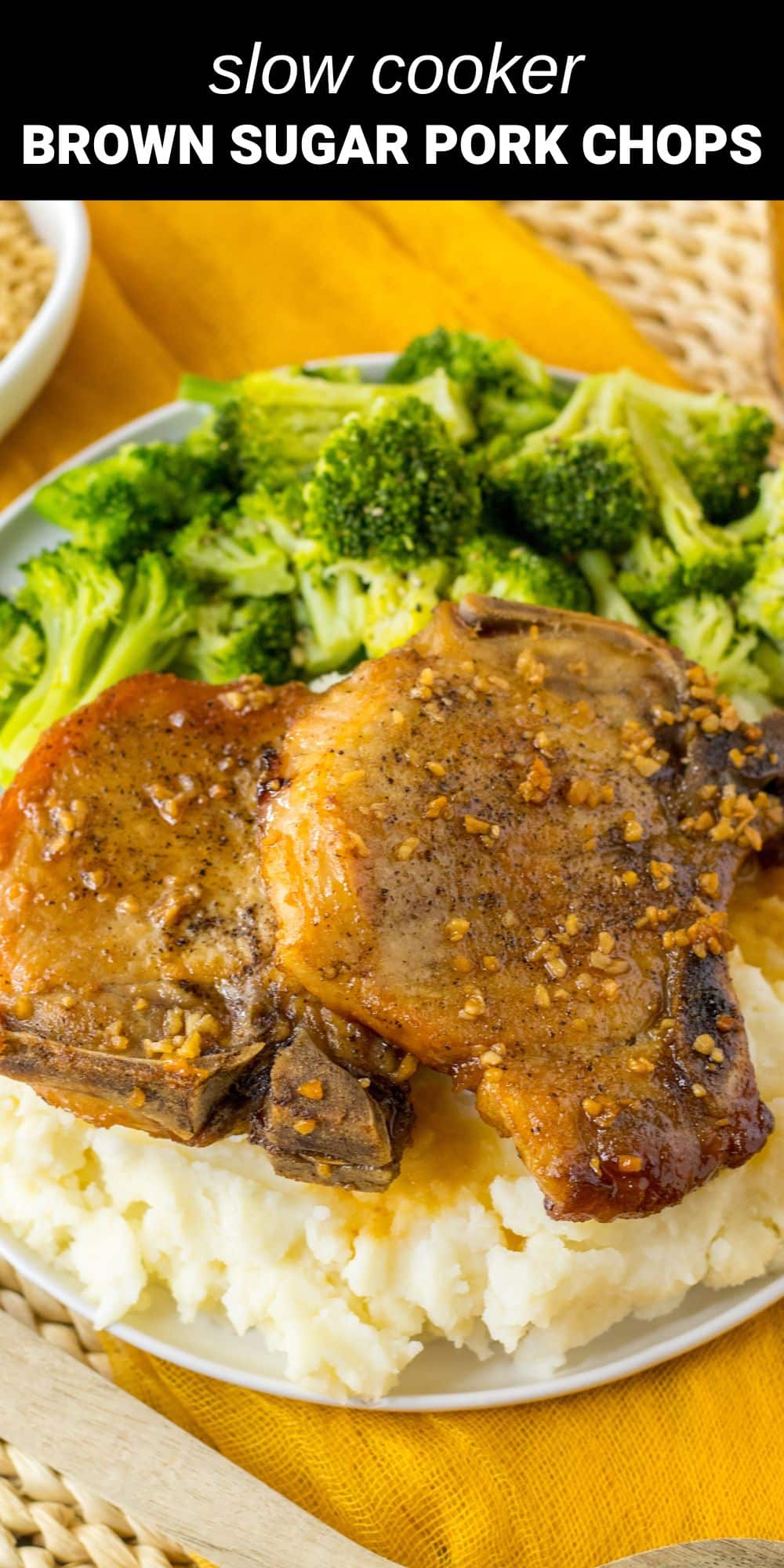 These Slow Cooker Brown Sugar Pork Chops are juicy and so tender that every bite will melt in your mouth. Seasoned with the perfect blend of sweet and savory flavors, this pork chop recipe is guaranteed to be a family favorite. 