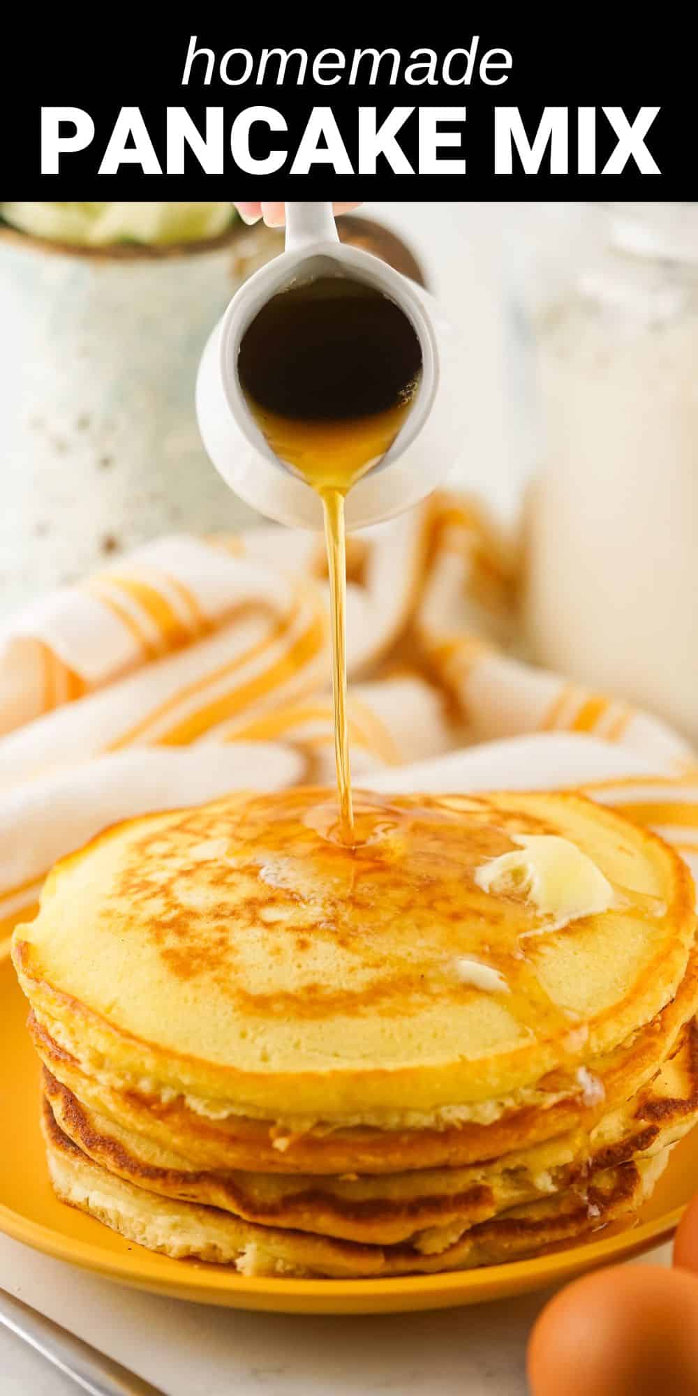 When you see how easy it is to make this Homemade Pancake Mix, you'll never buy store-bought again. This mix makes the best, lightest and fluffiest pancakes, using just a handful of simple pantry staples.