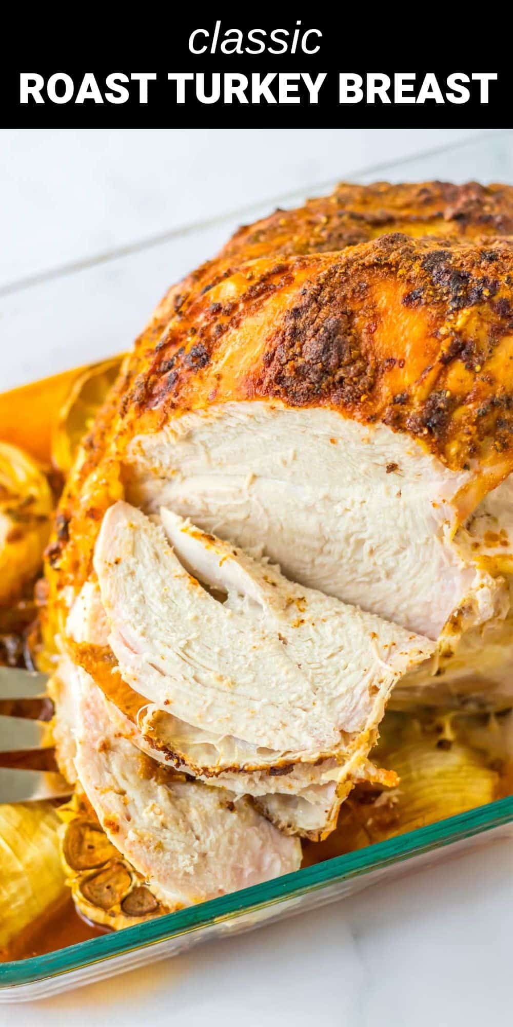 Everyone needs a recipe for a Classic Roast Turkey Breast and this one is perfect. The turkey always comes out nice and juicy and perfectly seasoned. This a great alternative to cooking a whole turkey and is also perfect for smaller gatherings.