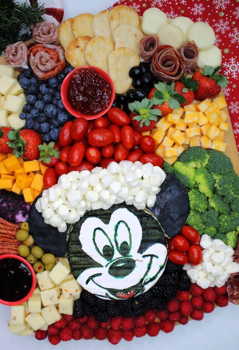 Mickey mouse christmas cheese board.