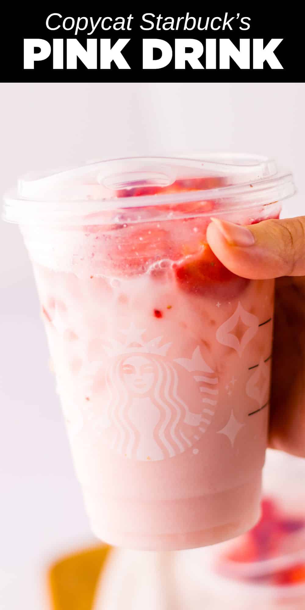 We've perfected the Starbuck's famous Pink drink with our Copycat Starbucks Pink Drink recipe. You'll get the same vibrant pink color and delicious flavors as the Starbucks original while sparing your wallet from coffee shop prices. We figured out how to make it with just three simple ingredients so you can mix up this refreshing drink anytime the craving hits.