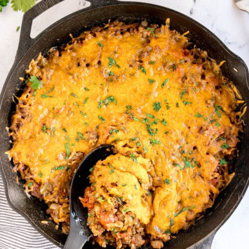 Texas Hash Recipe – Easy Ground Beef & Rice Skillet