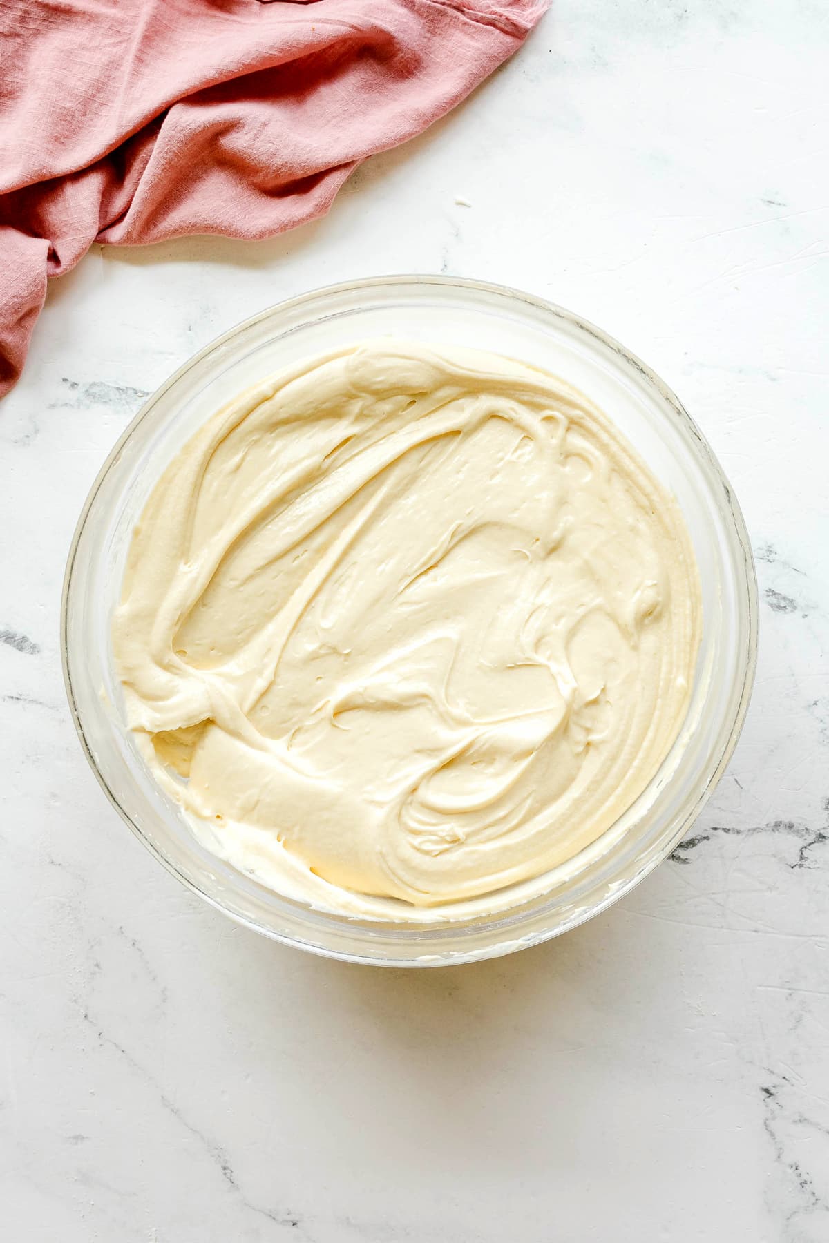 Perfectly mixed batter for Paula Deen Pound Cake recipe.